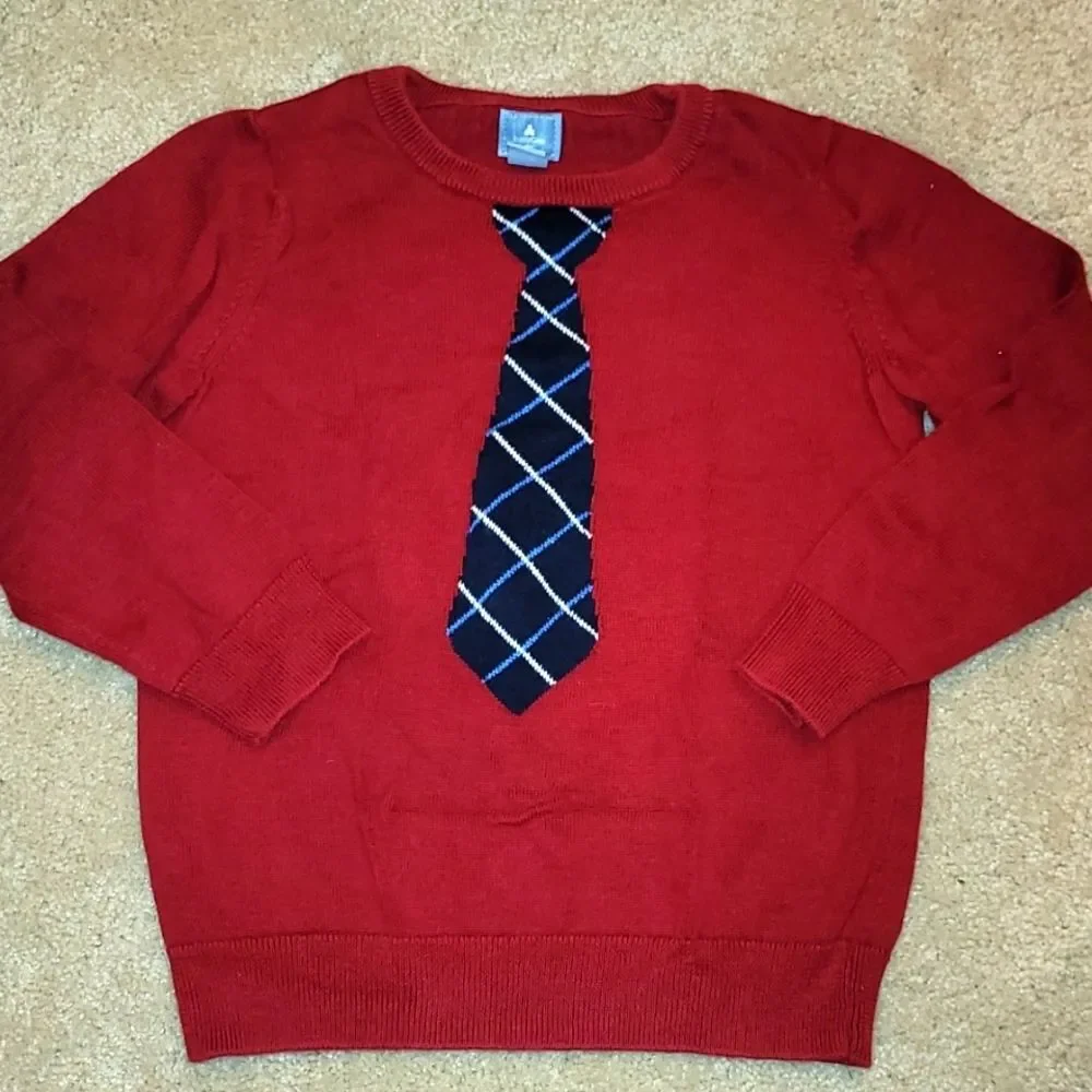 3 for $10! Gap Kids Maroon tie sweater
